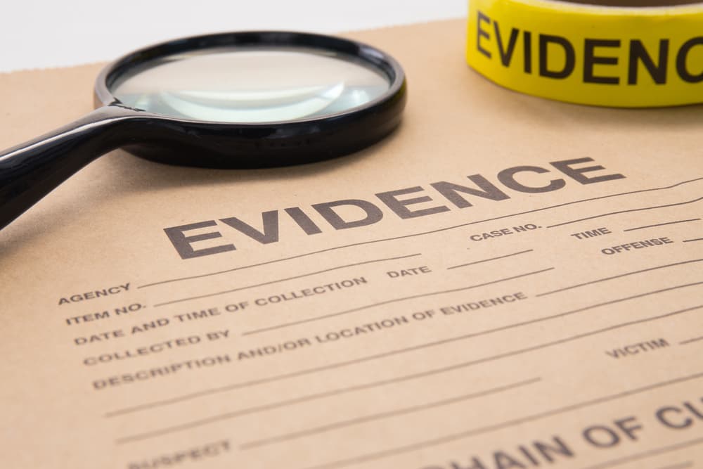 Bag of Evidence & Magnifying Glass