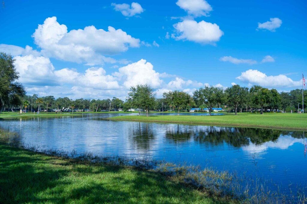 Zephyrhills park lake in service area for Zephyrhills Rideshare Accident Lawyers.